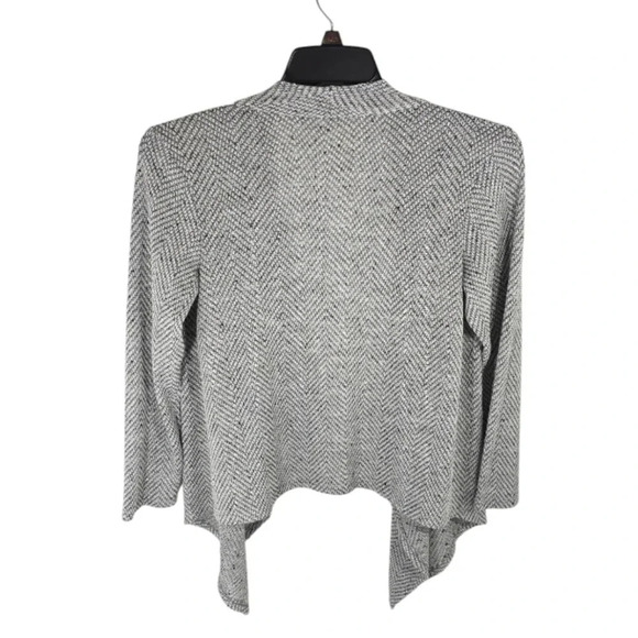 {Chenault} Womens Open Draped Knit Sweater Cardigan Jacket - Size Medium - Picture 3 of 11